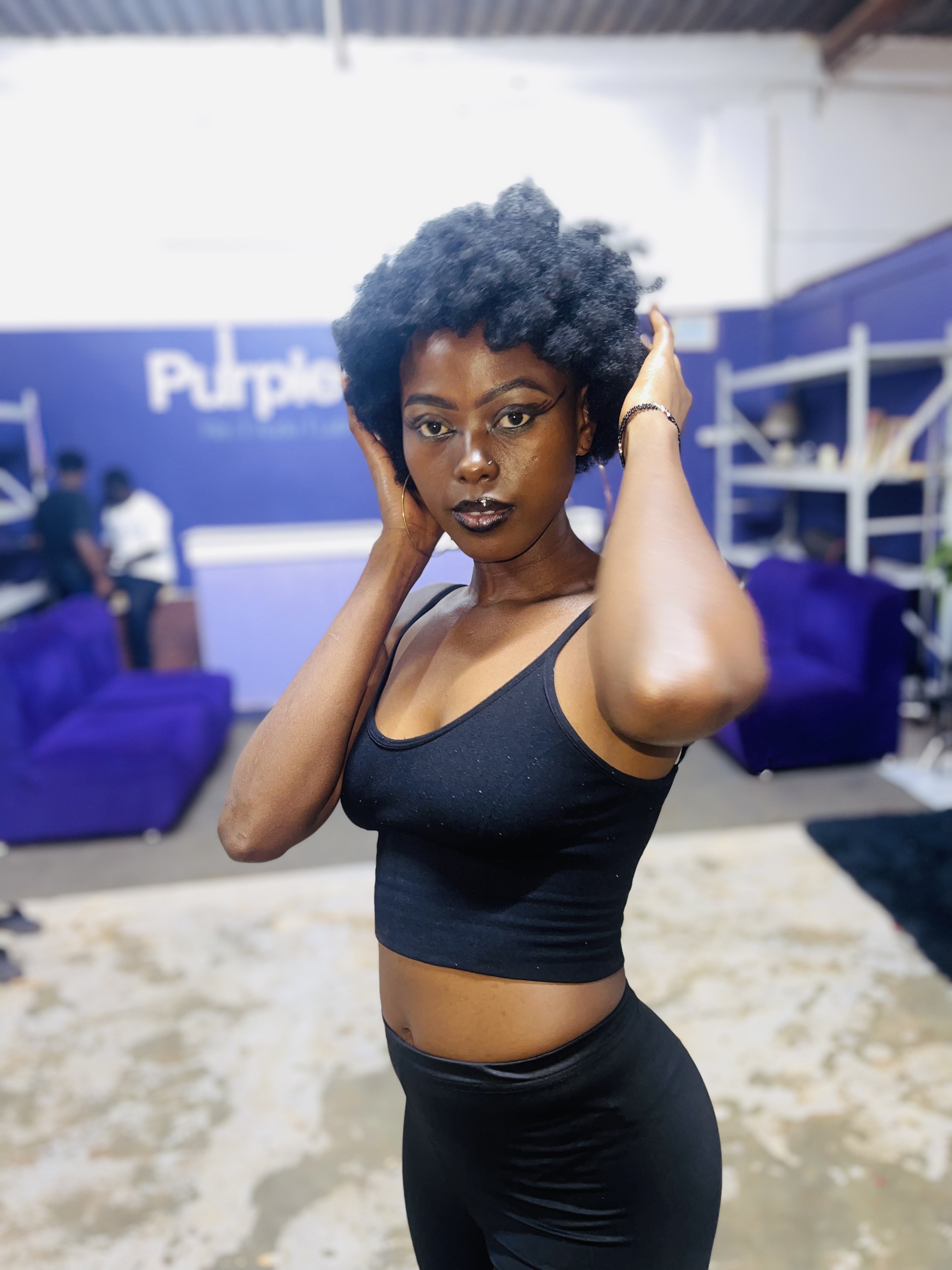 Studio shoot featuring Evening outfit