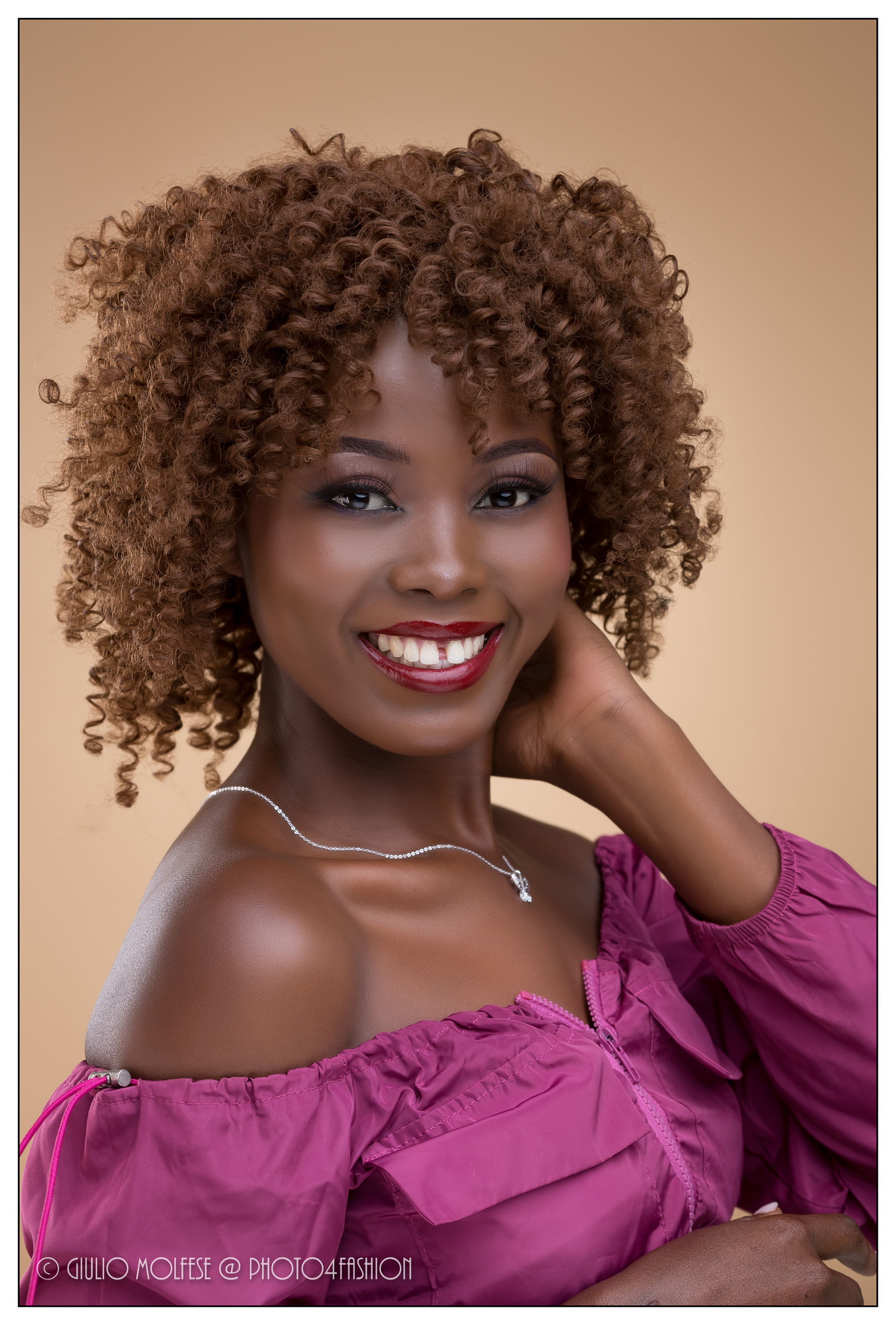 Studio shoot featuring Evening outfit